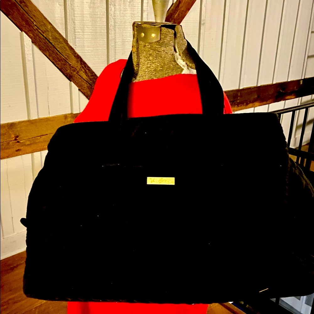 Black Quilted Vera Bradley Weekender